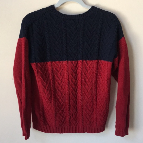 Chunky Color Block Pullover Sweater - Picture 6 of 6